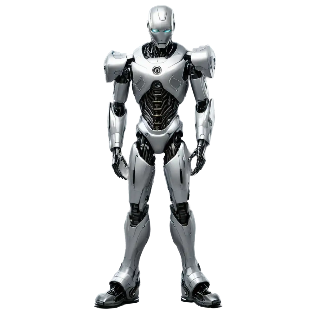 Cyborg-Robot-PNG-Image-Tall-Strong-and-Fast-with-Laser-Power