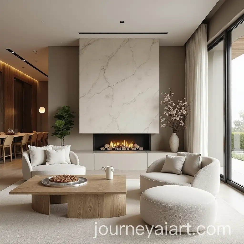 Minimalist-Eco-Style-Living-Room-with-Dining-Area-and-Marble-Fireplace