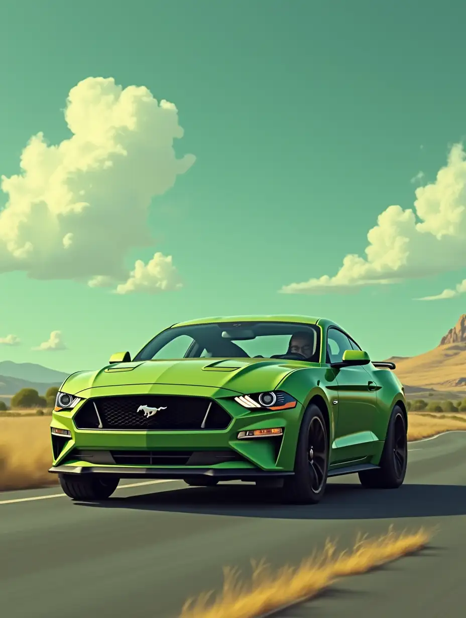 Green ford mustang, a pistachio latte, illenium, and animator