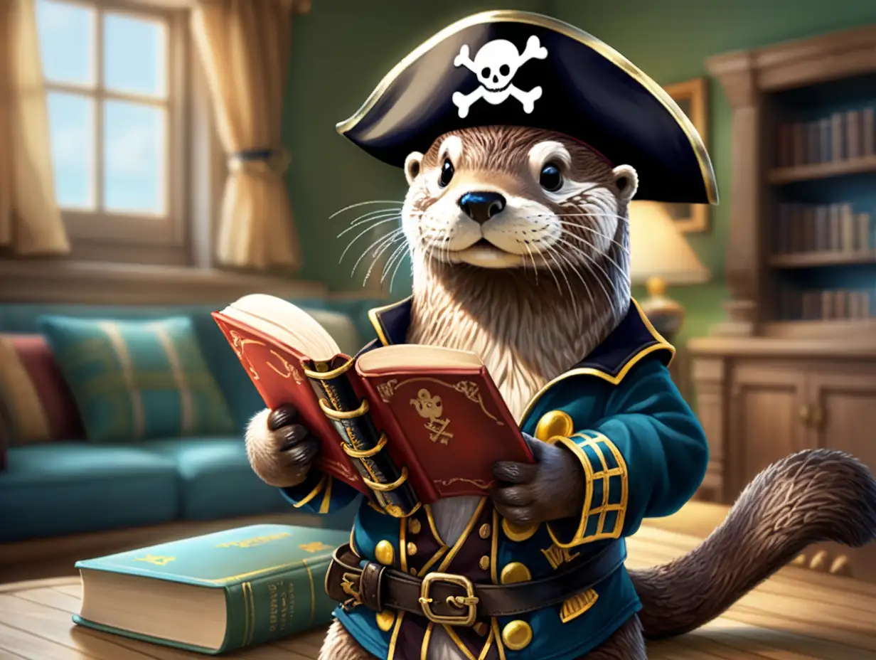 Pirate Otter Reading Adventure Book