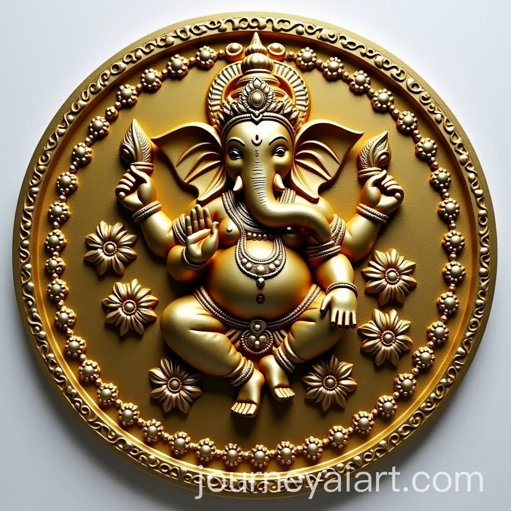 Laxmi-Ganesh-Relief-Art-on-Coin