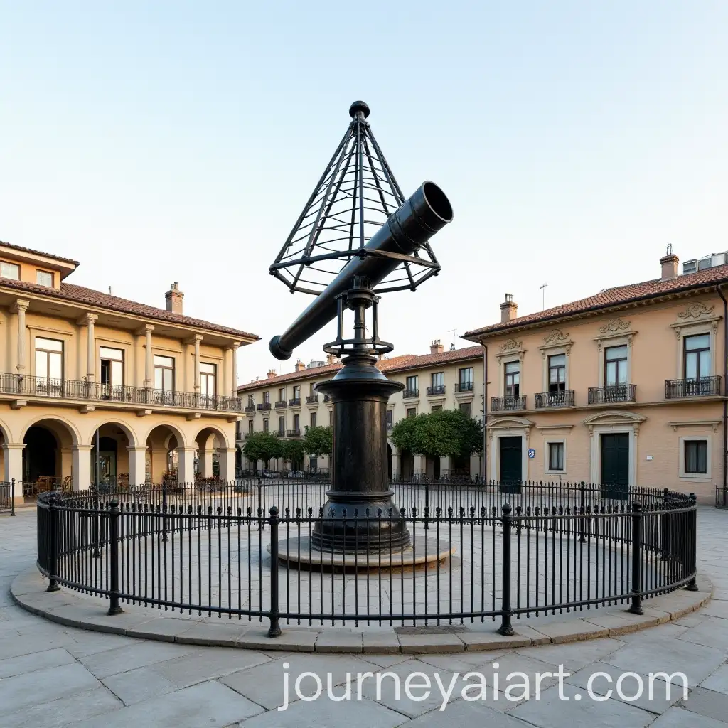 Historic-Portable-Telescope-in-Islamic-Circular-Square