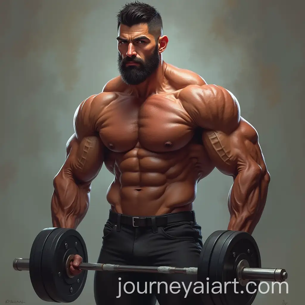 Strong-Muscular-Man-Posing-in-a-Studio