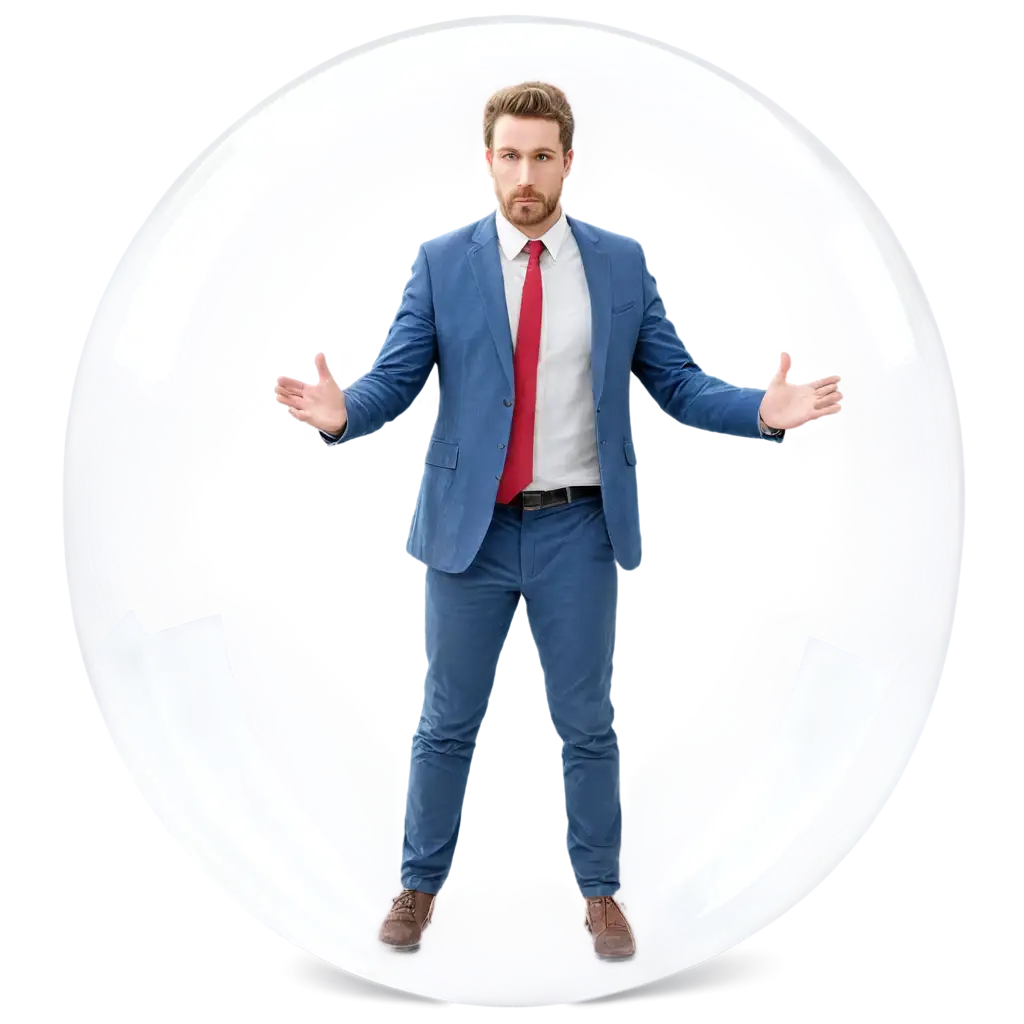 Man-Inside-a-Plastic-Bubble-PNG-Image-Clear-HighQuality-Visual-for-Various-Creative-Uses