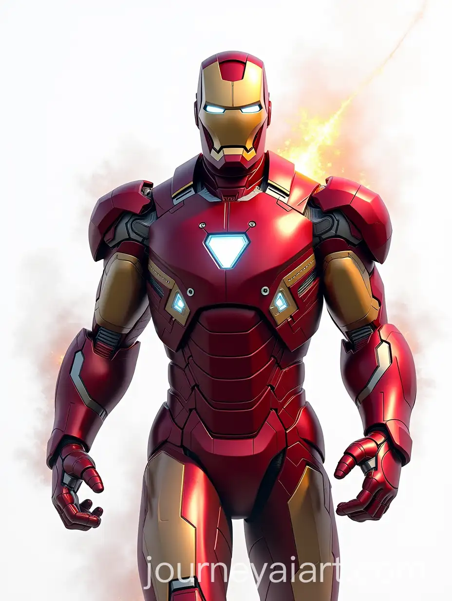 Comic-Book-Style-Iron-Man-Inspired-Magazine-Cover-with-Realistic-3D-Art-and-Sparks