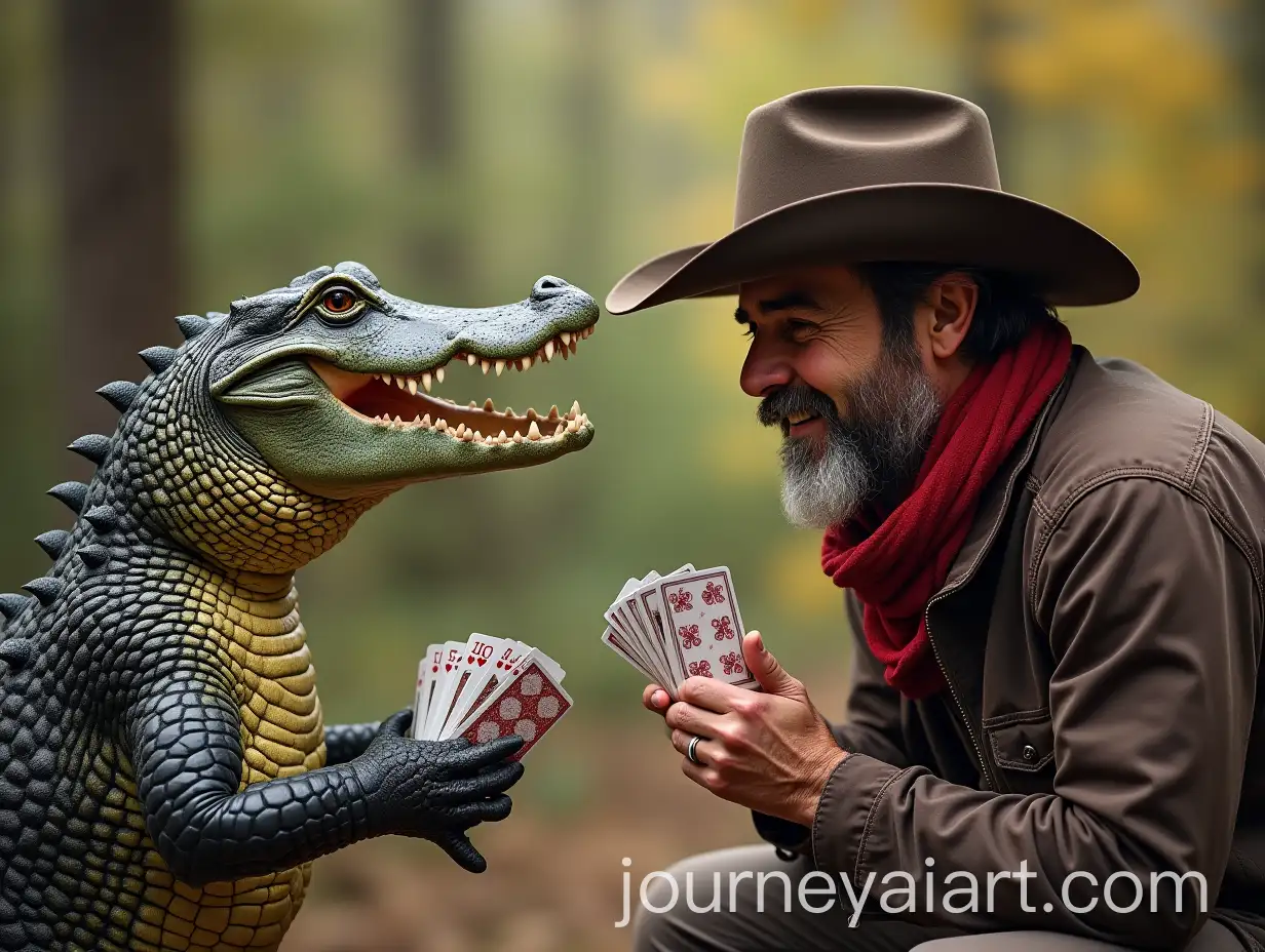 Alligator-Laughing-at-Cowboy-Holding-Playing-Cards