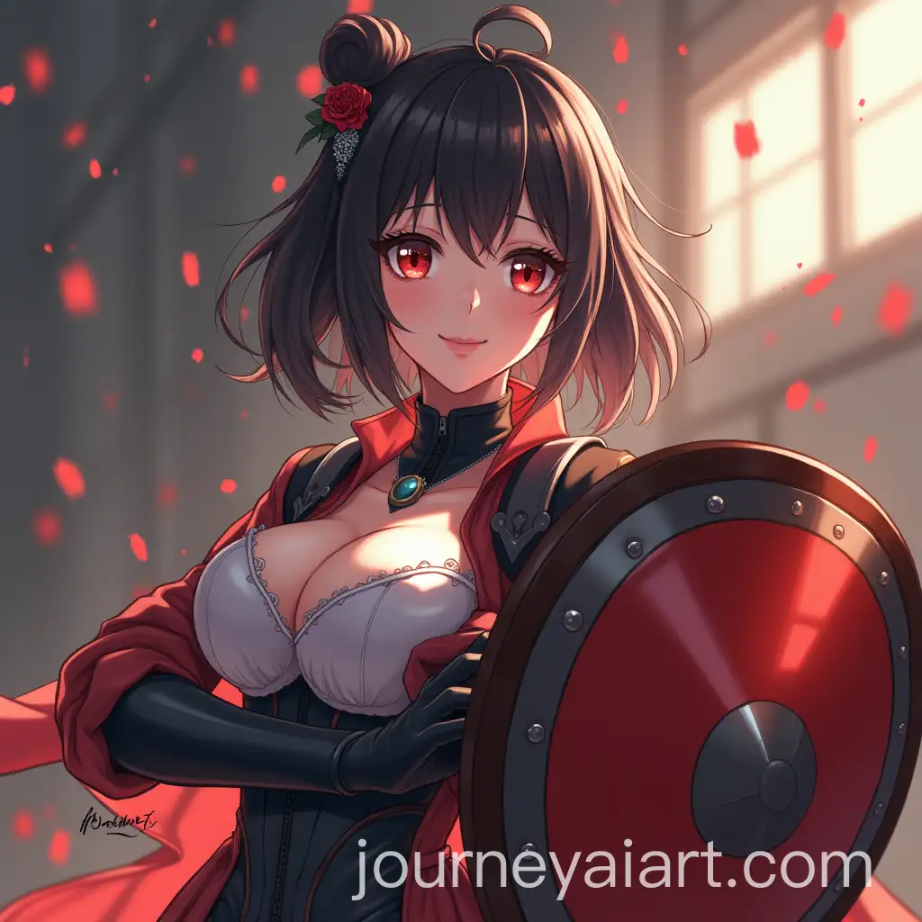 Anime-Girl-Defending-Against-DDoS-Attack-with-Shield