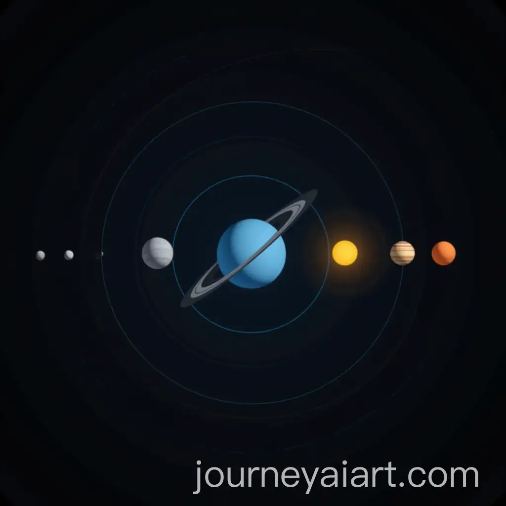Planetary-System-with-Two-Stars-and-Moons-in-Realistic-Scaled-Distances