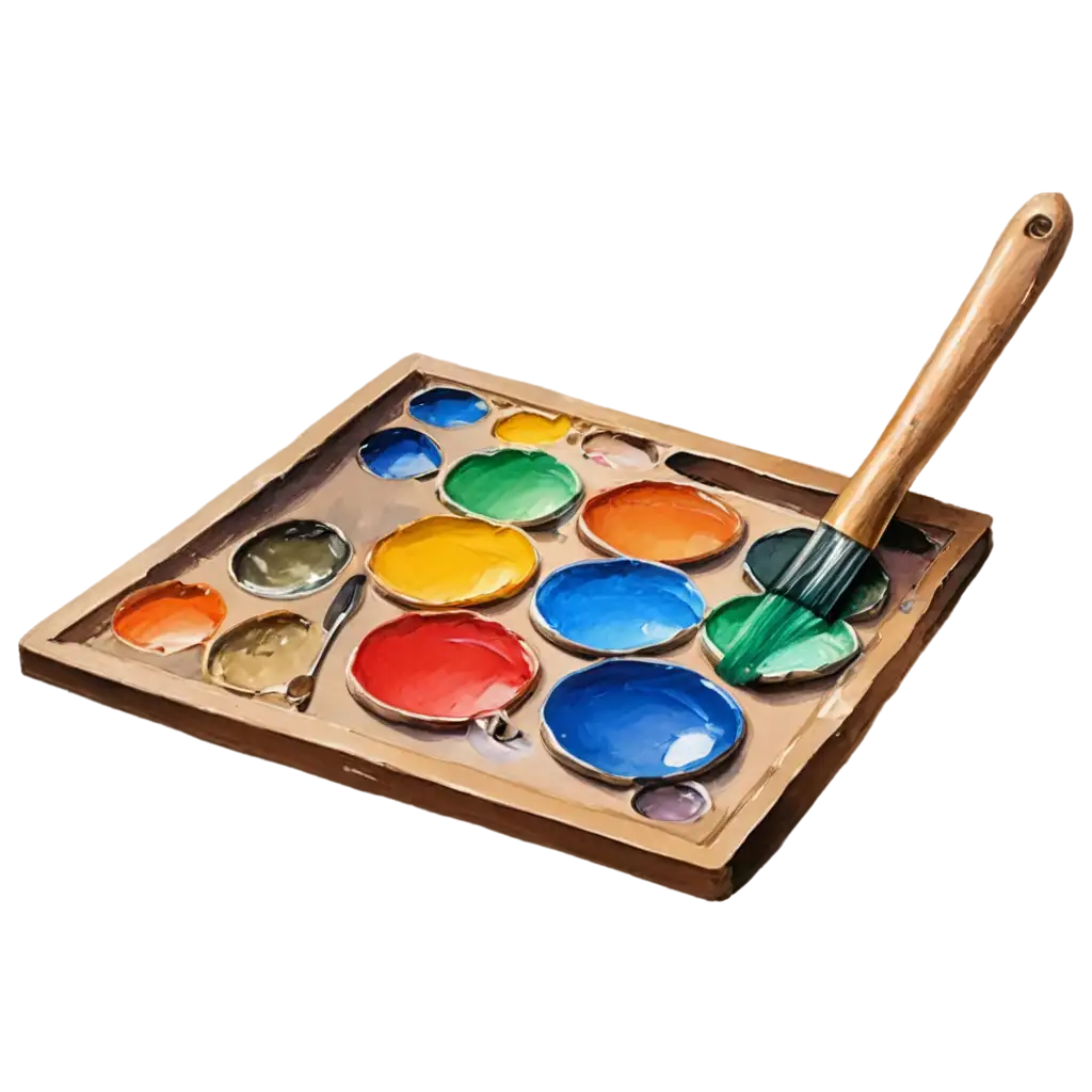Artistic-Palette-with-Paints-andPNG-Image-SEO-Optimization-Brush-HighQuality-PNG-Image-for-Creative-Projects