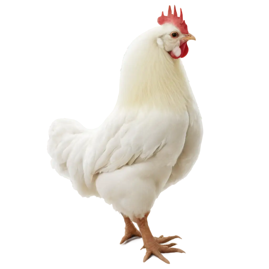 White-Chicken-PNG-Elegant-and-Detailed-Illustration-for-Digital-and-Print-Media