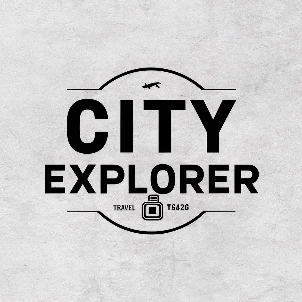 a vector logo design,with the text "City Explorer", main symbol:GoPro,Moderate,be used in Travel industry,clear background