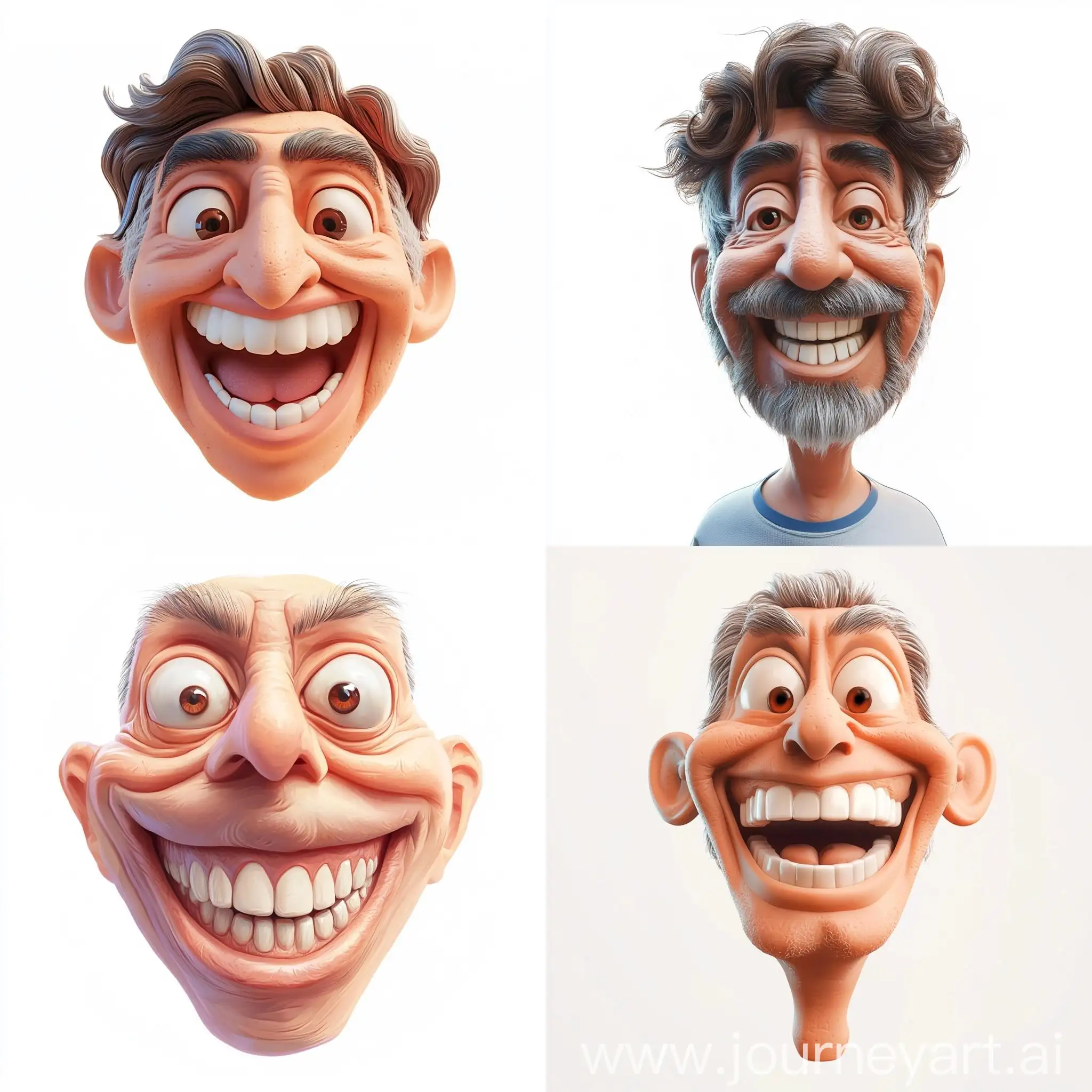 Cheerful-Cartoon-Character-with-Exaggerated-Features