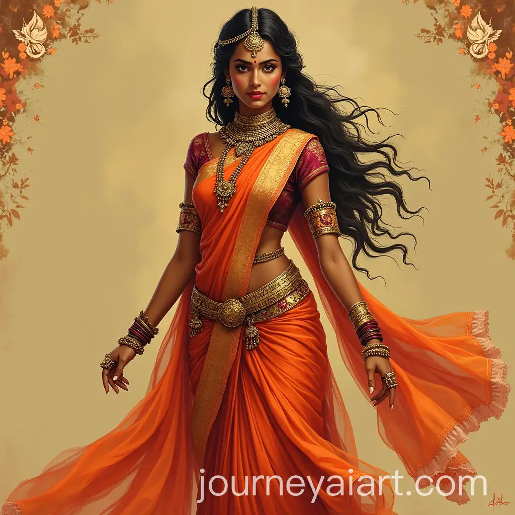 Draupadi-Vastraharan-Scene-from-Mahabharata-Featuring-Traditional-Woman-in-Elegant-Attire