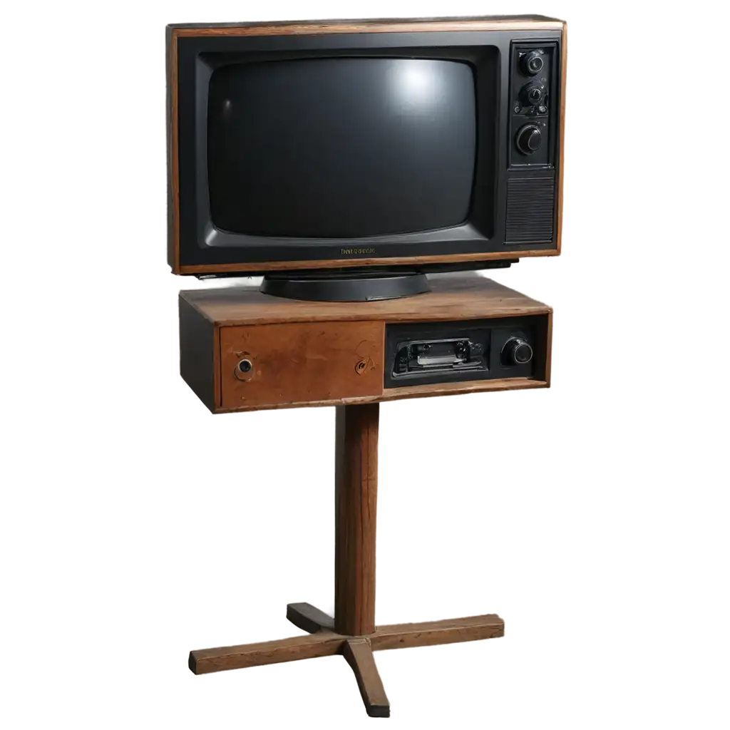 building an old TV that is on a base