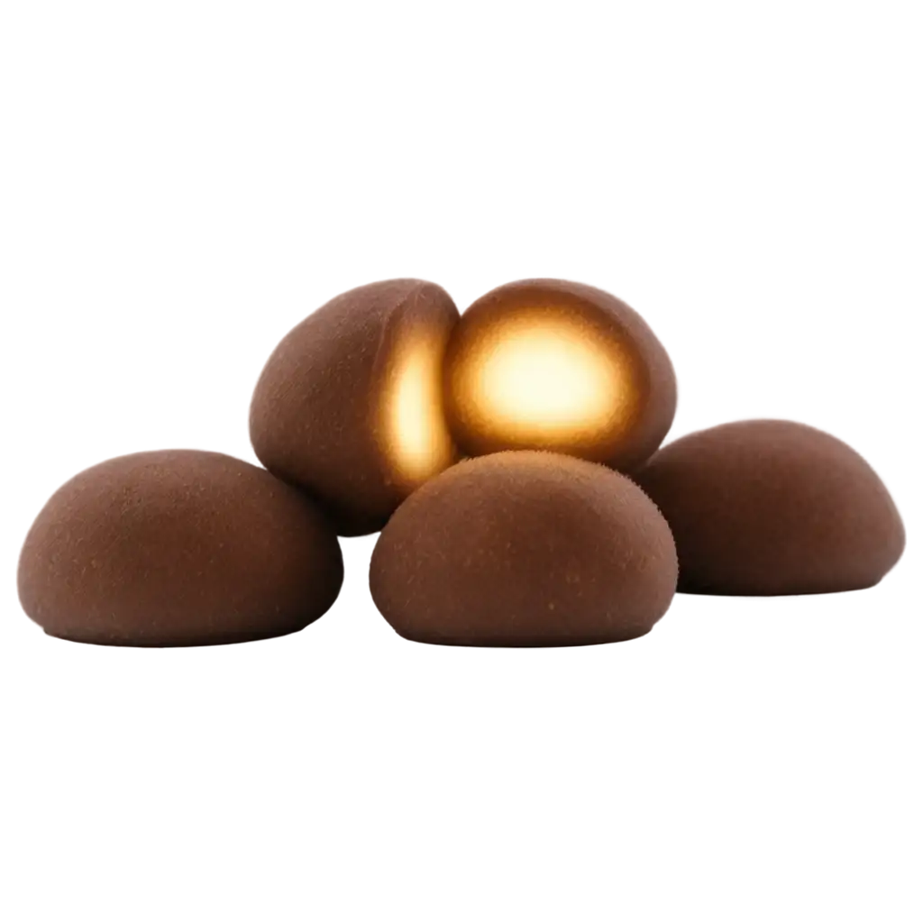 Glowing-Chocolate-Mochi-PNG-Image-Perfect-for-HighQuality-Visuals