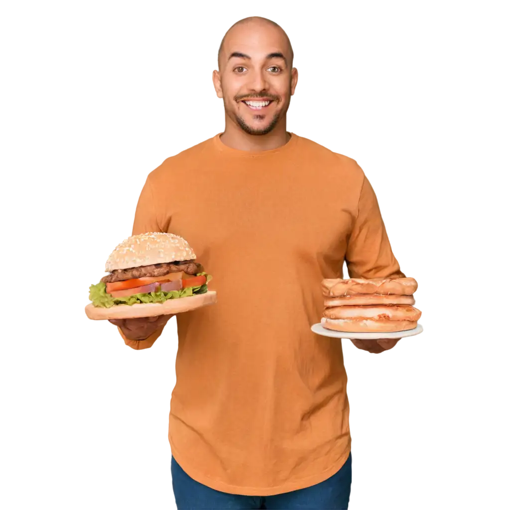 HighQuality-PNG-Image-of-a-Happy-Man-Holding-a-Burger-Enhance-Online-Presence