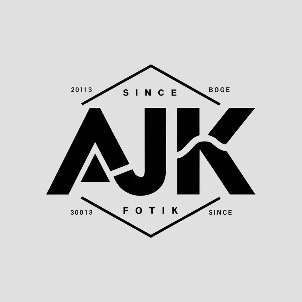 LOGO Design for AJK Geometric Vector Design for the Automotive Industry