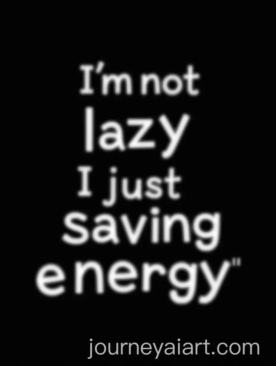 Motivational-Quote-on-Black-Background-Im-Not-Lazy-Just-Saving-Energy