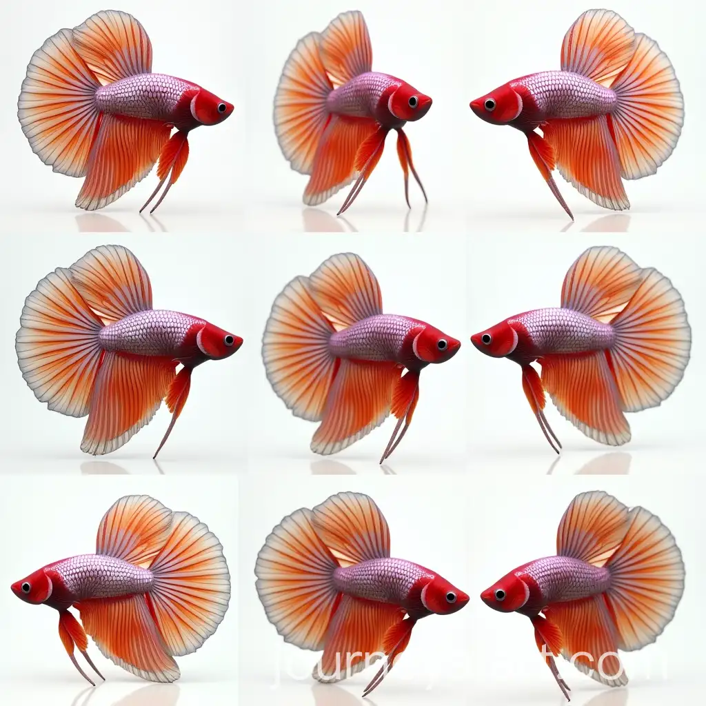 6-Orthographic-Views-of-a-Betta-Fish-for-3D-Modeling