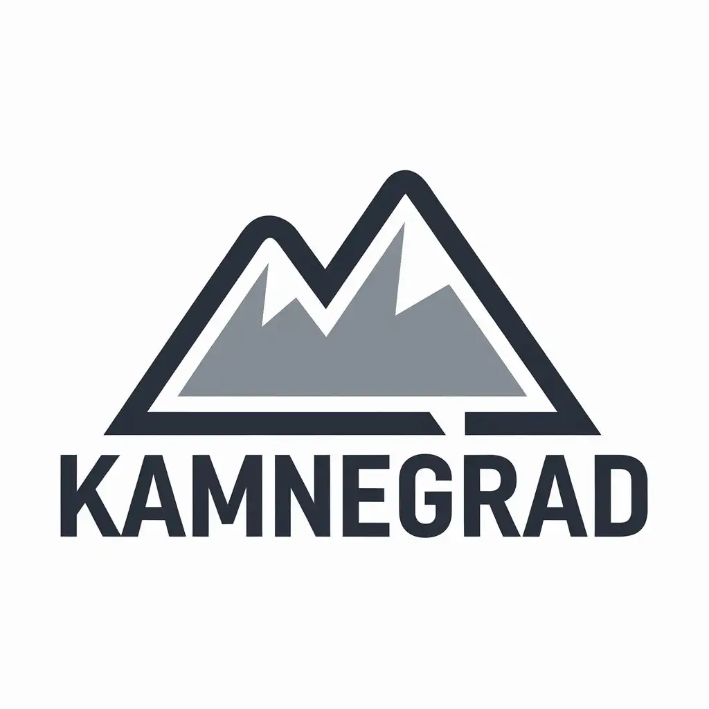 LOGO-Design-for-Kamnegrad-Mountain-Symbol-with-Moderate-Contrast-and-Clear-Background