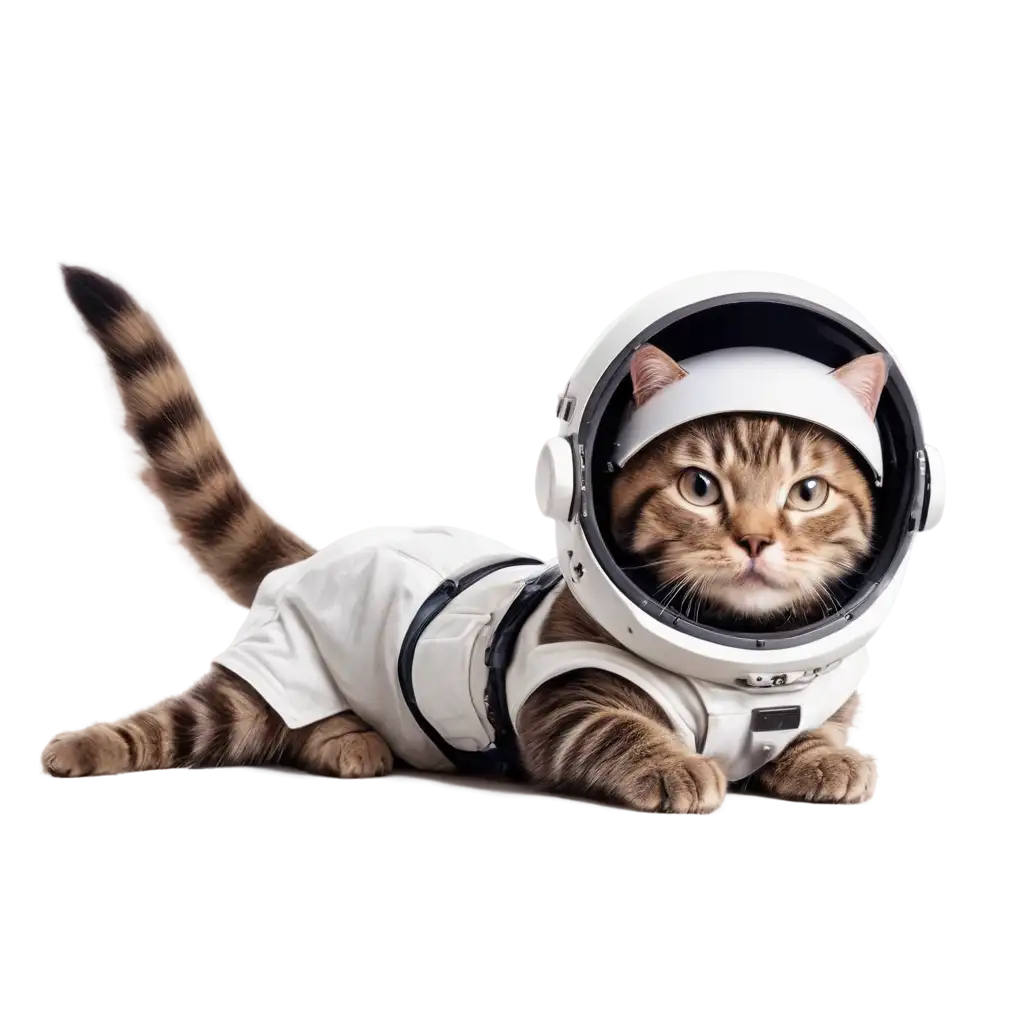 PNG-Image-of-a-Cat-in-an-Astronaut-Helmet-Exploring-a-Lunar-Environment