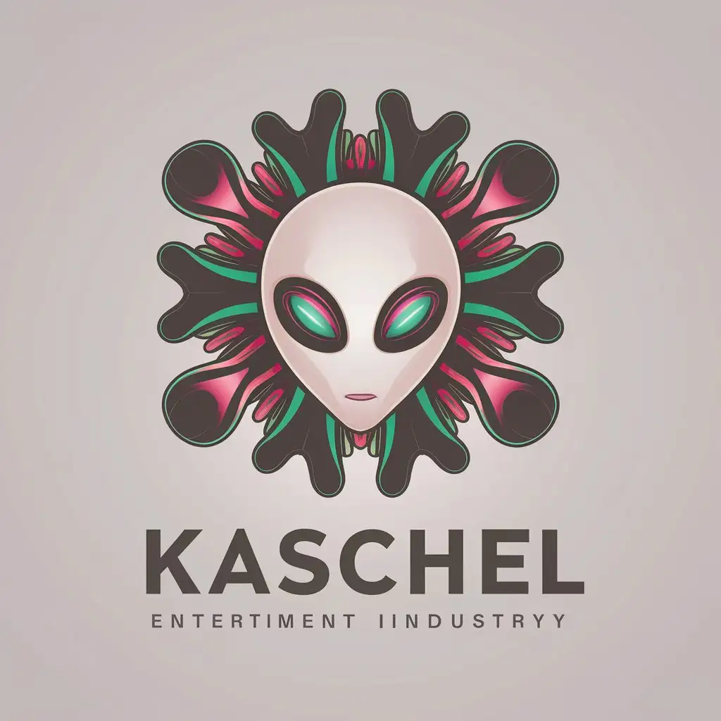 LOGO Design For Kaschel Psychedelic Space Abstract Music Alien Theme