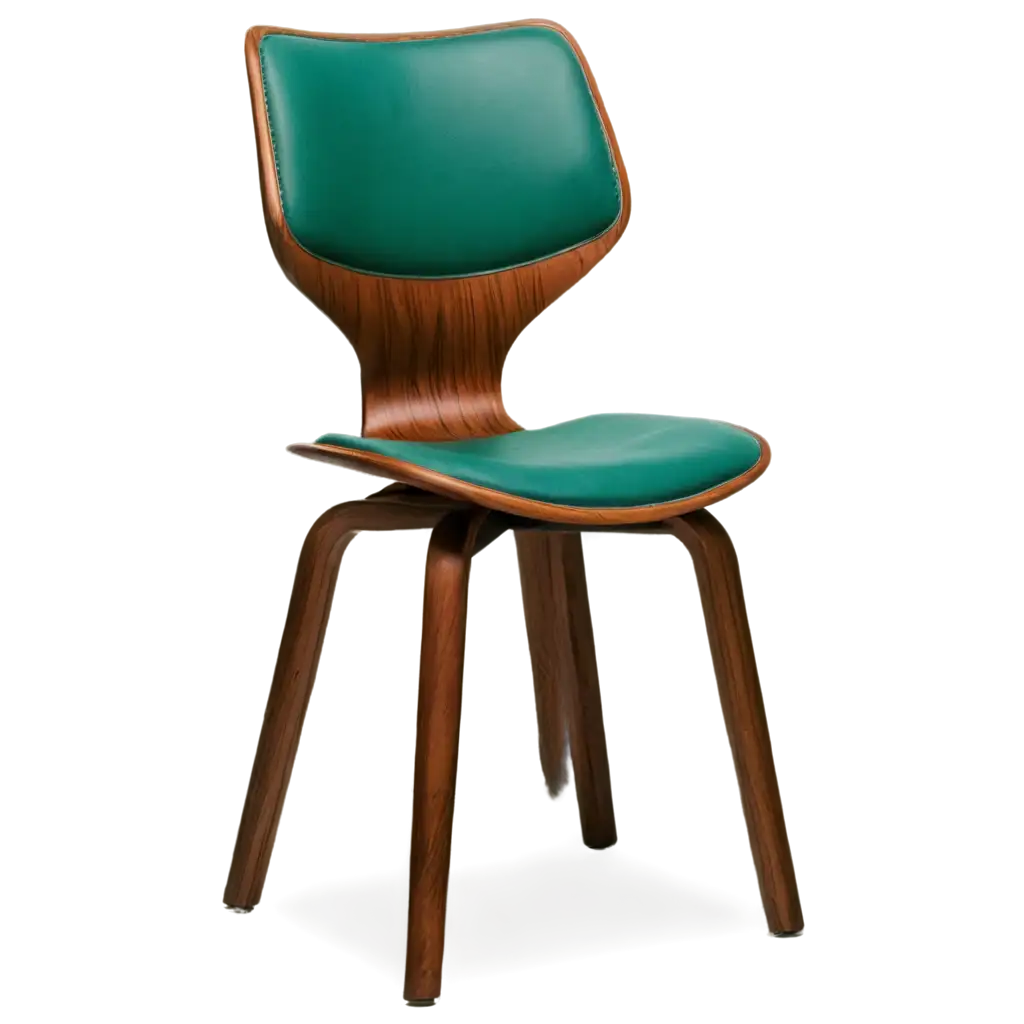 Elegant-Emerald-or-Brown-Modern-Chair-PNG-with-Natural-Shadow-for-Stylish-Interiors