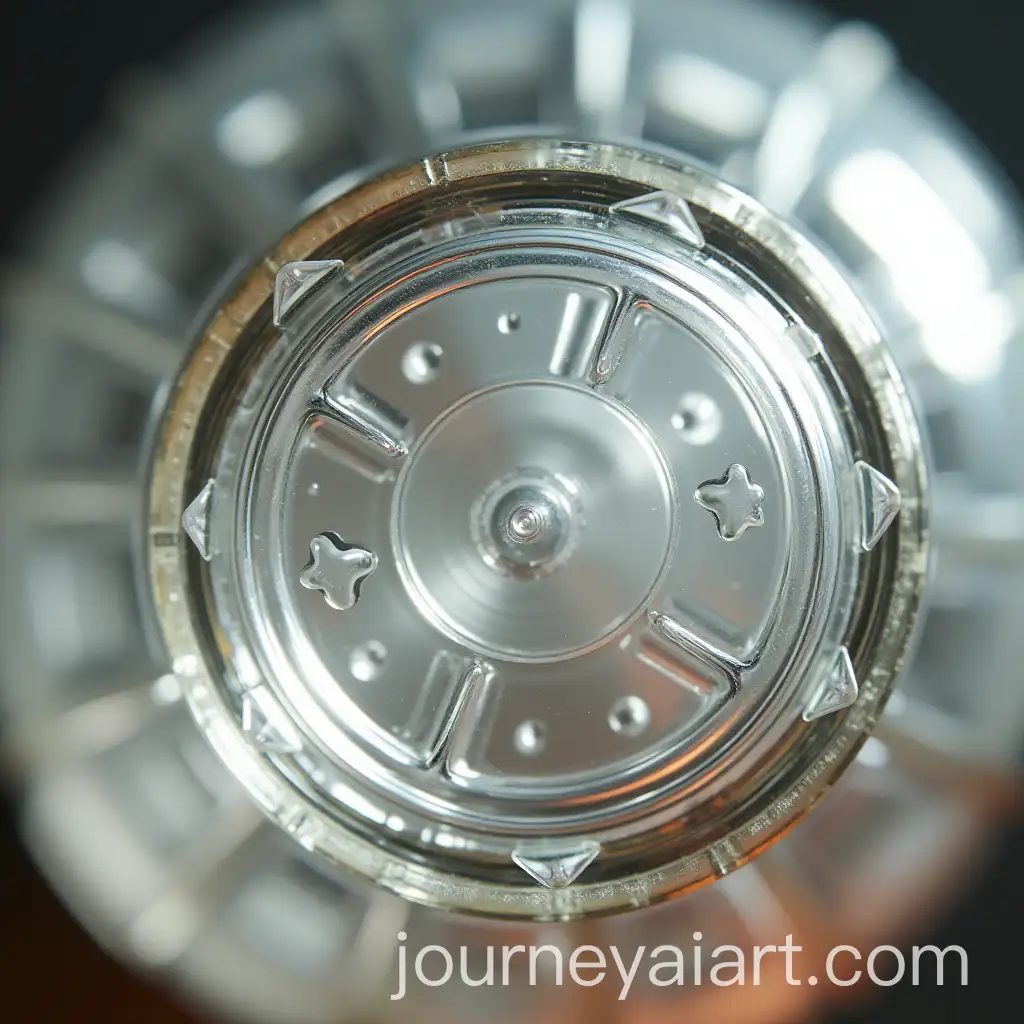 Closeup-Macro-Shot-of-Soda-Bottle-Bottom-with-StarShaped-Indentations-and-Structural-Patterns