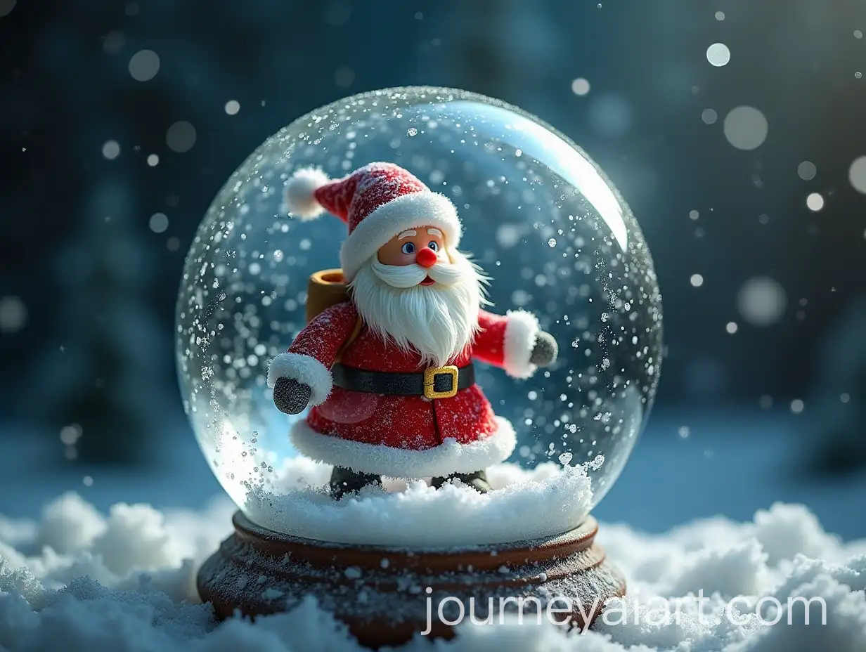 Frosty-Santa-Claus-in-a-Glittering-Snow-Globe