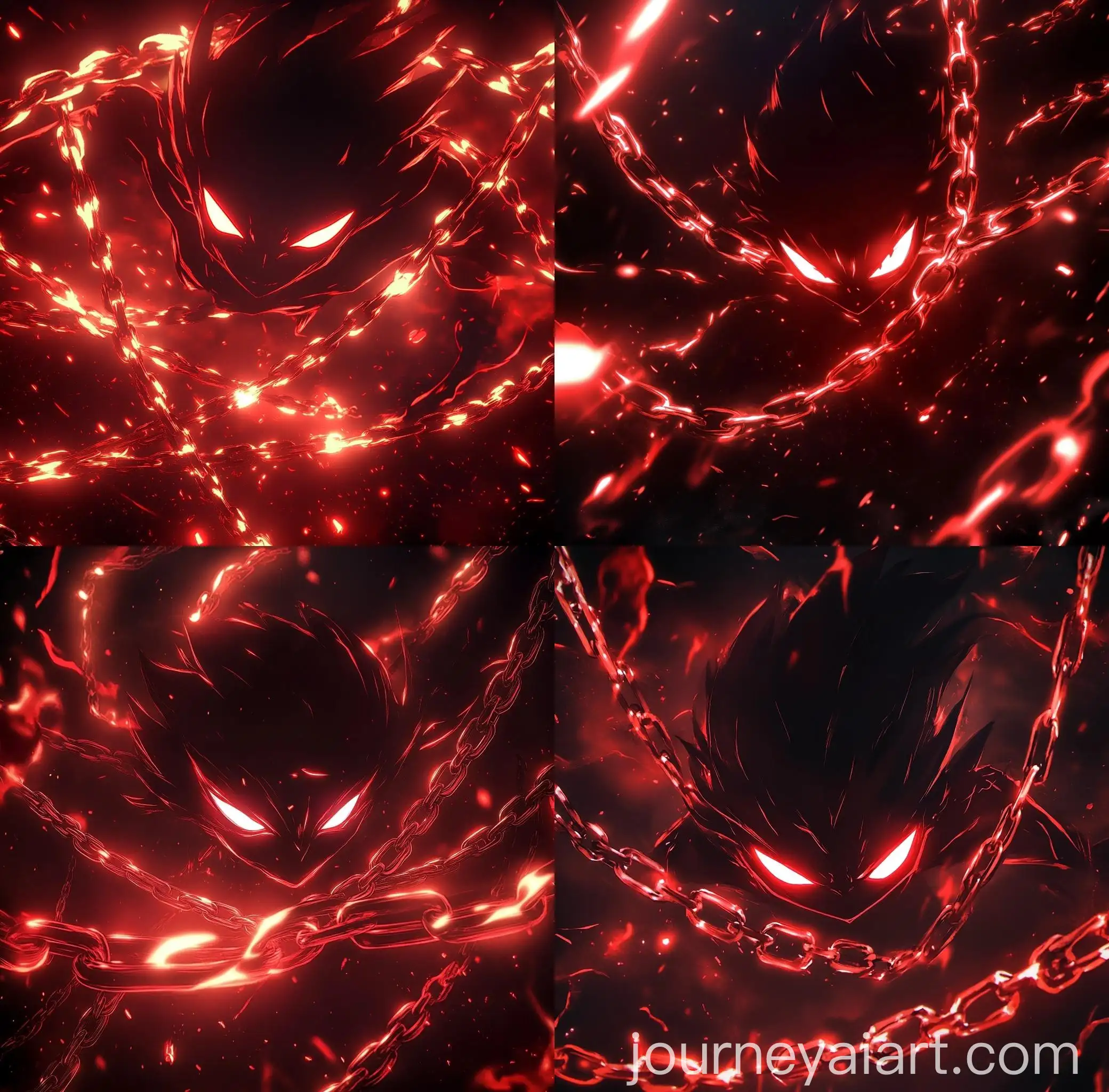 Intense-Dark-Red-Anime-Character-with-Glowing-Eyes-in-Fiery-Chains