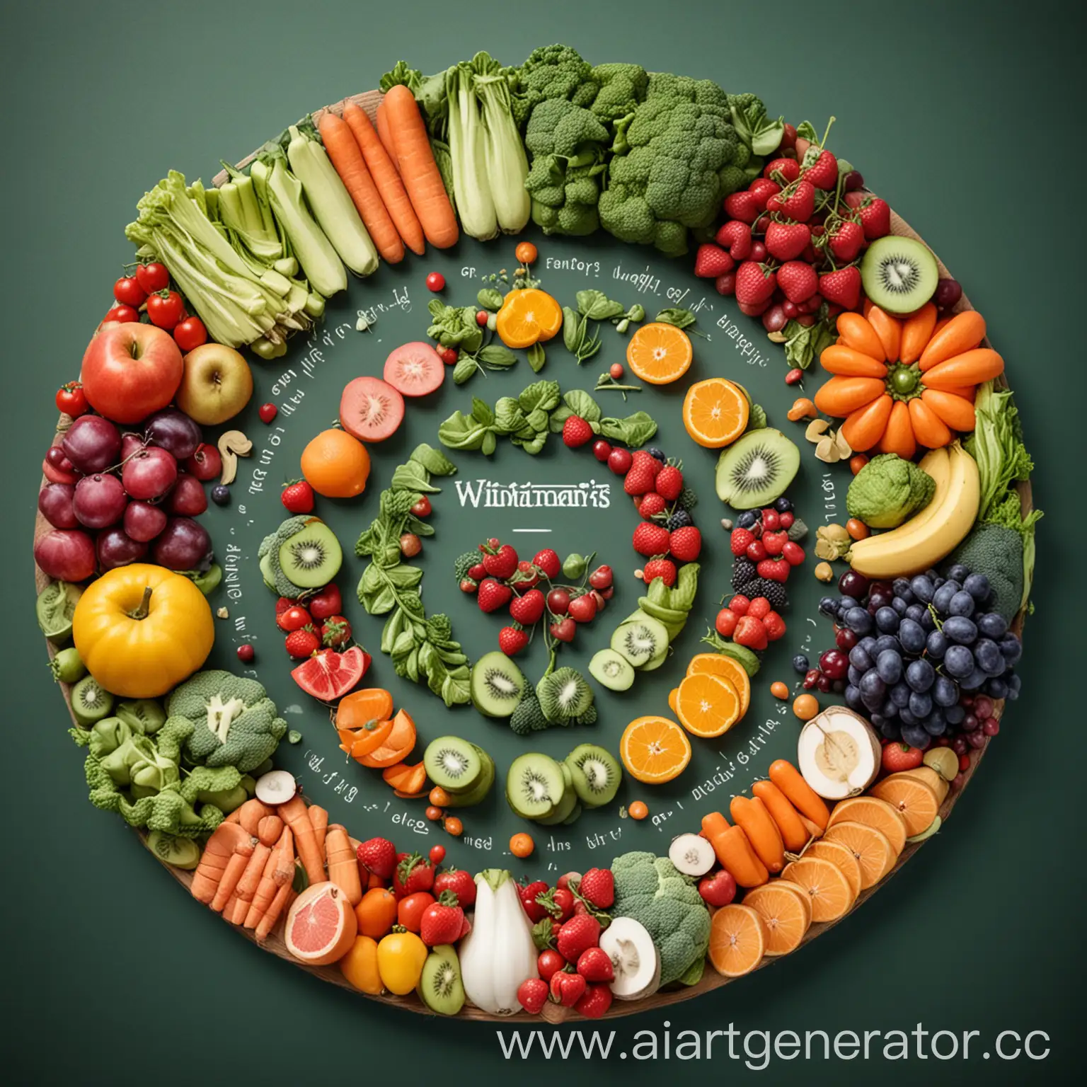 Colorful-Fruits-and-Vegetables-Illustration-with-Vitamin-Groups