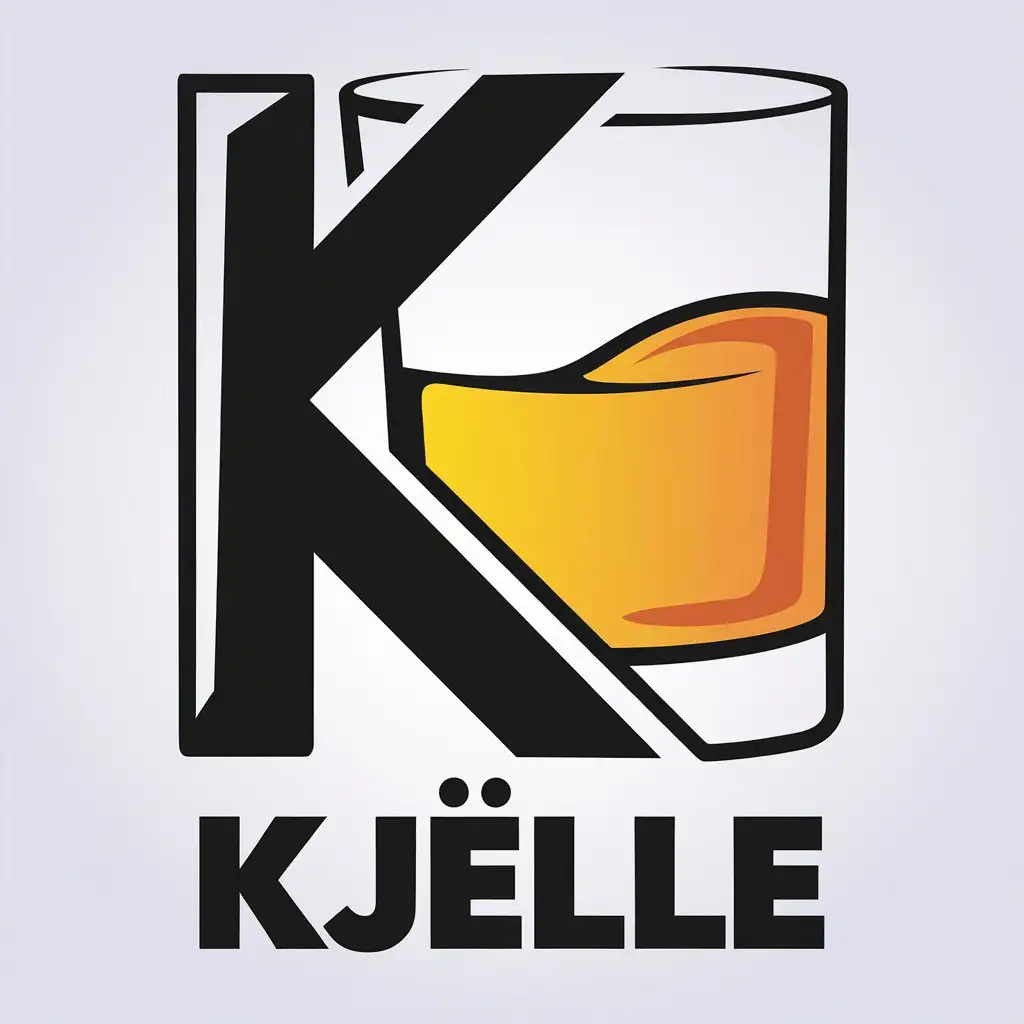 LOGO Design for Kjelle Vector Alcoholic Theme with Moderate and Clear Background