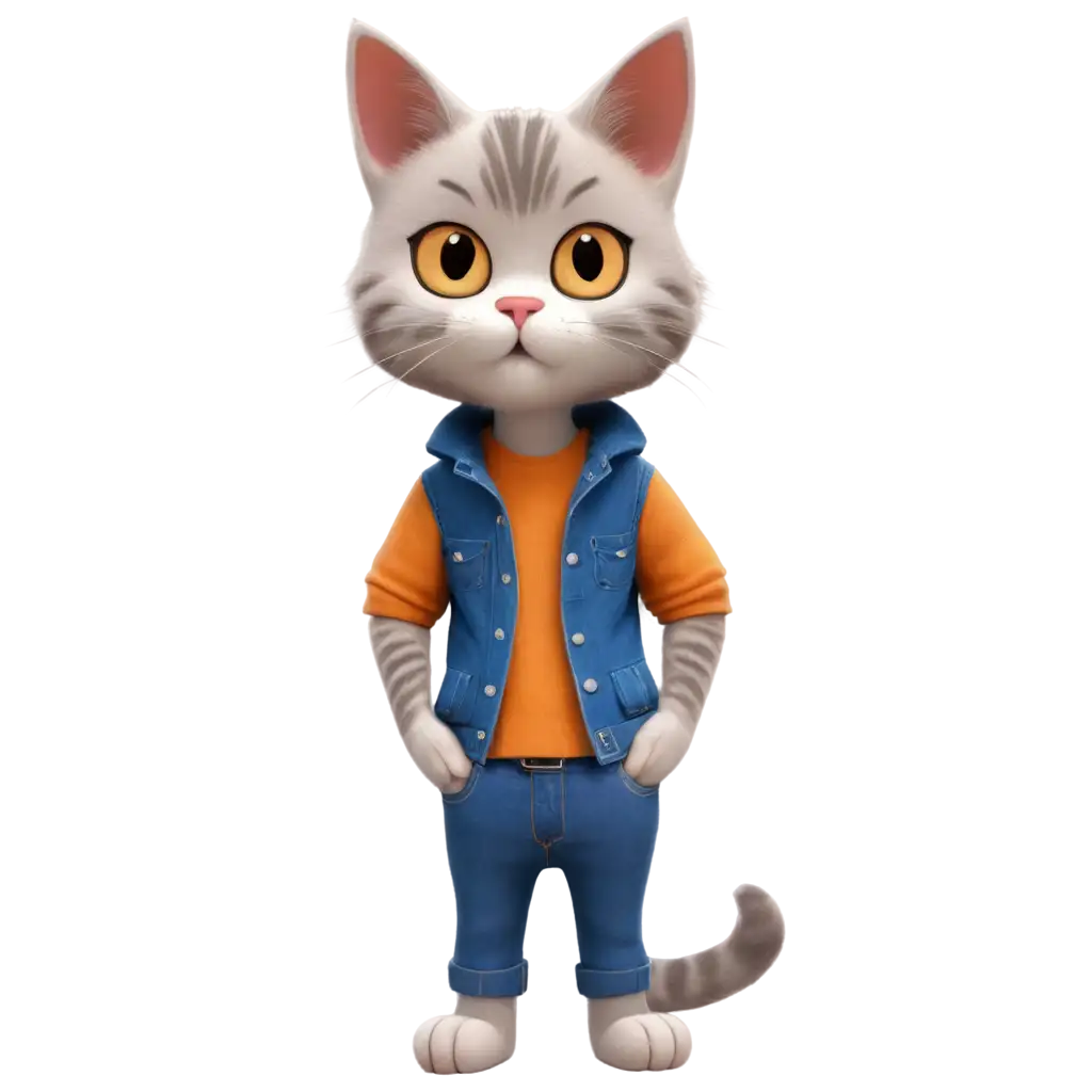 Cartoon-Cat-Wearing-Jeans-PNG-Playful-and-Creative-Illustration-for-Digital-Content