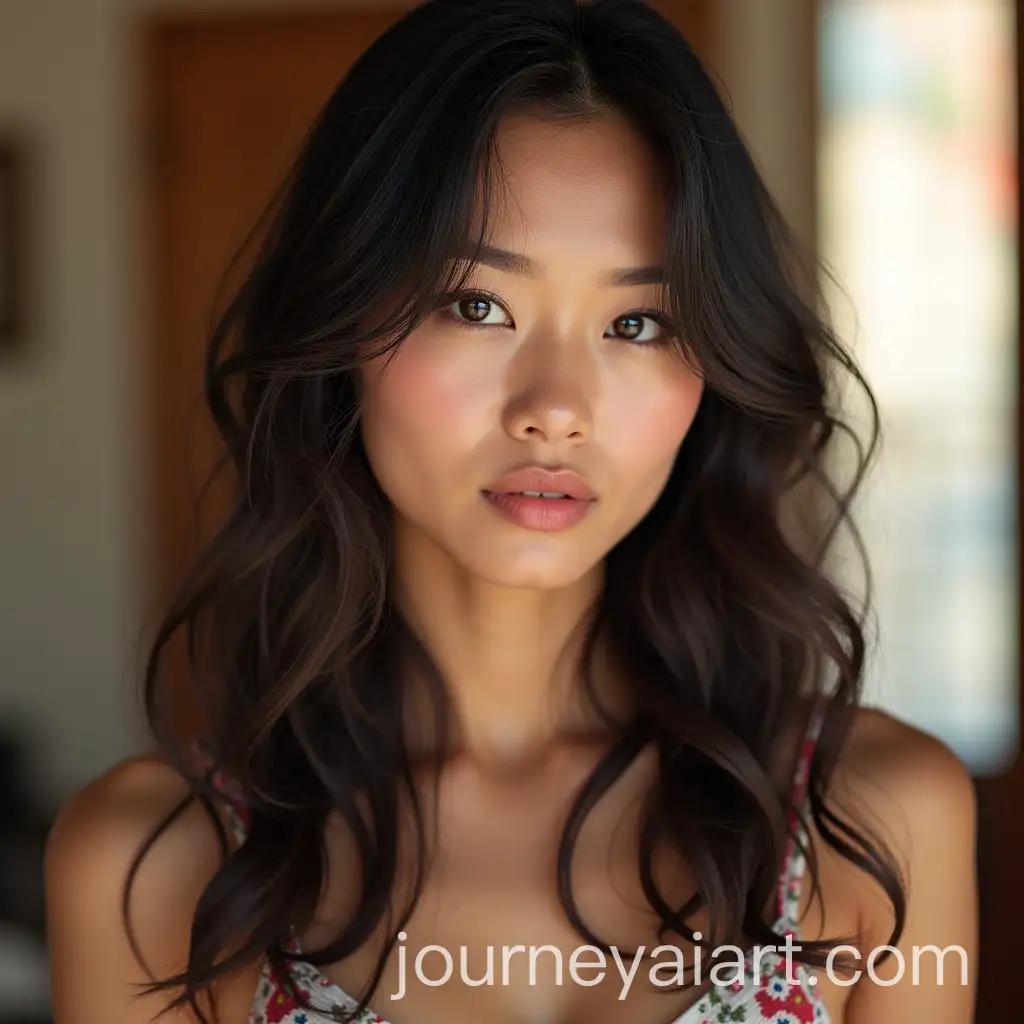 Asian-Woman-with-Floral-Patterns-in-11-Aspect-Ratio