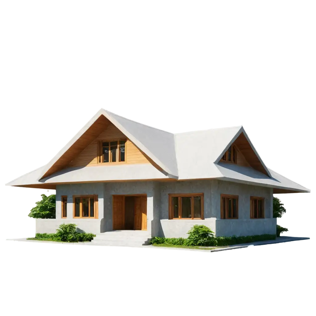 HighQuality-PNG-Image-of-a-Cement-Bungalow-for-Versatile-Applications