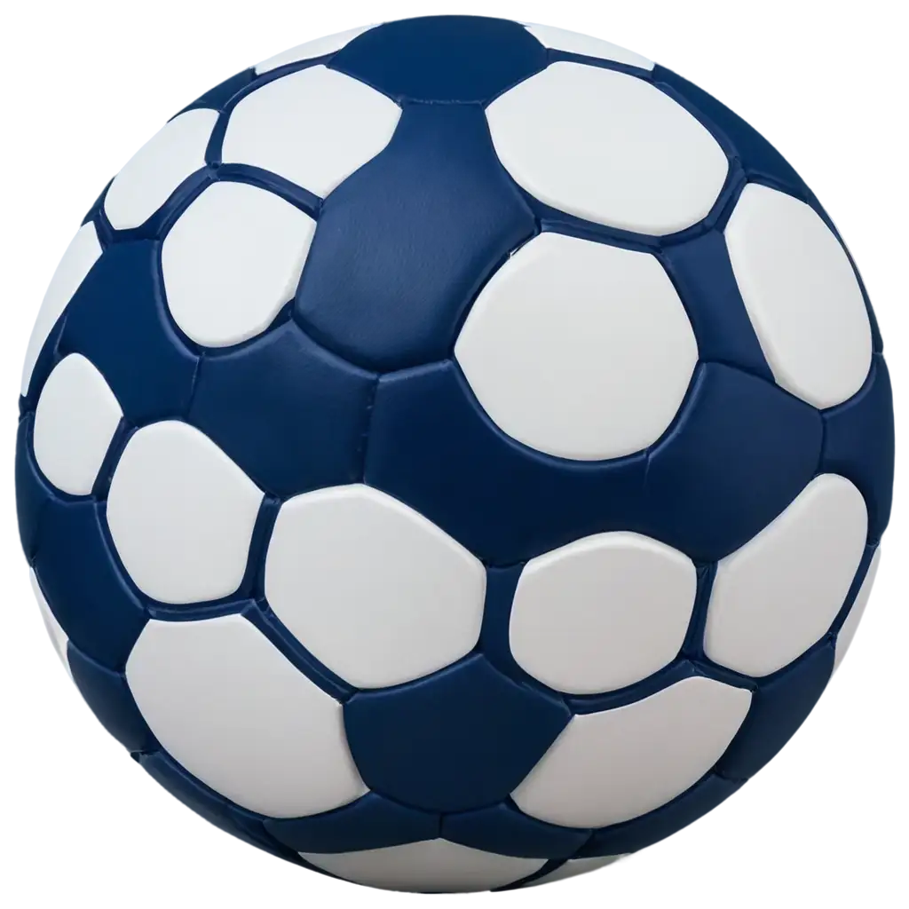 HighQuality-PNG-Image-of-a-White-Soccer-Ball-with-Blue-Stripes-for-Versatile-Use