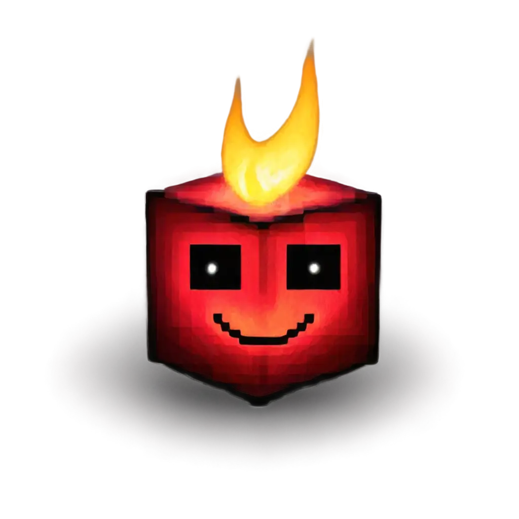 Flaming-Fuzzy-Cube-with-Red-Aura-and-Happy-Face-PNG-Image-Creative-Digital-Artwork