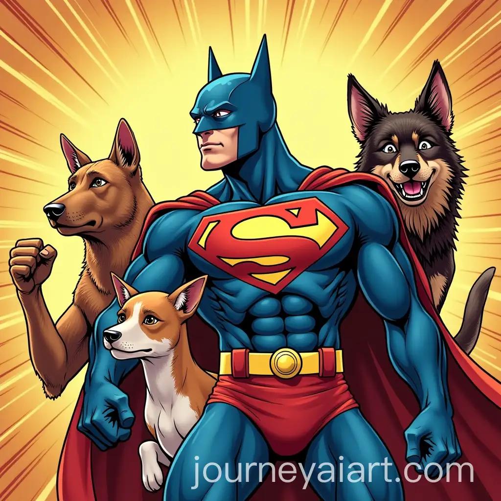 Superhero-Comic-Action-with-Domestic-Animals