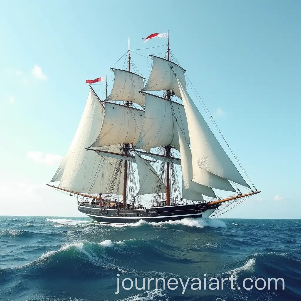 The-Flying-Dutchman-Sailing-on-Stormy-Waves