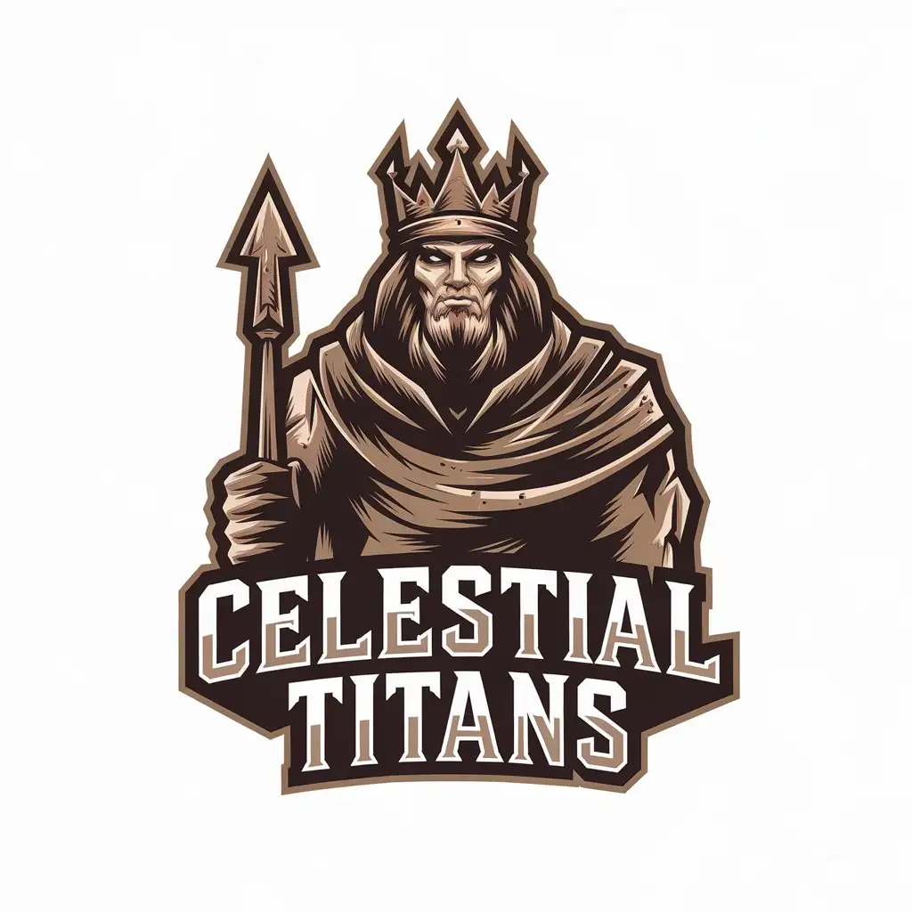 LOGO Design for Celestial Titans Vector with Clear Background and Modern Symbolism