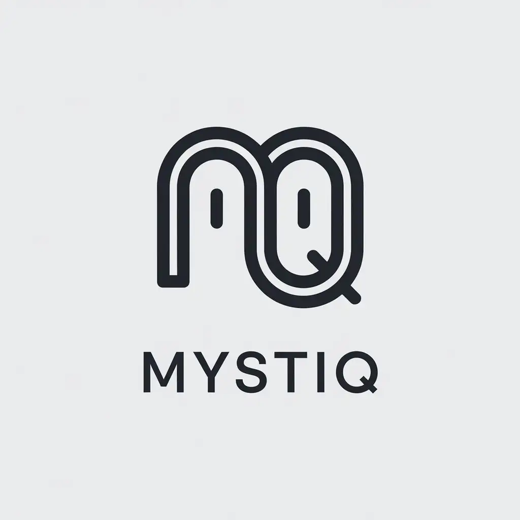 LOGO Design for MystiQ Minimalistic Vector Design with MQ Symbol for Education Industry