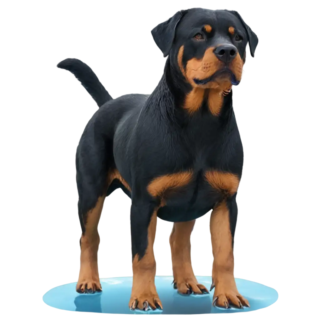 HighQuality-PNG-Image-of-Rottweiler-in-Swimming-Pool-AIGenerated-Art