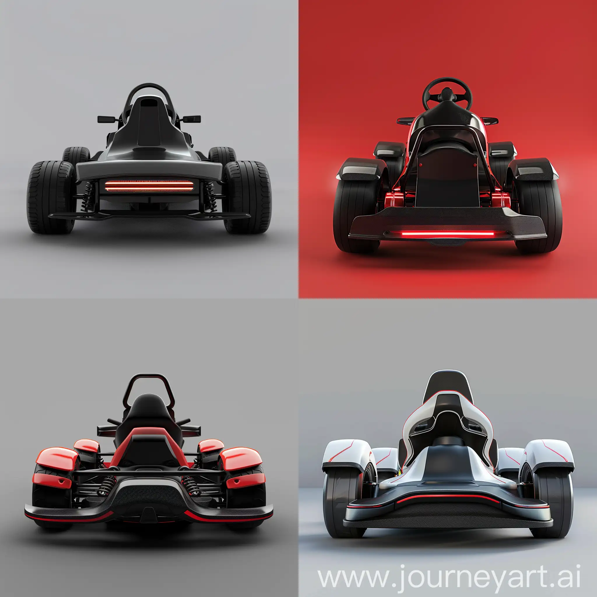 Minimalist-Style-Rear-View-of-Electro-GoKarting