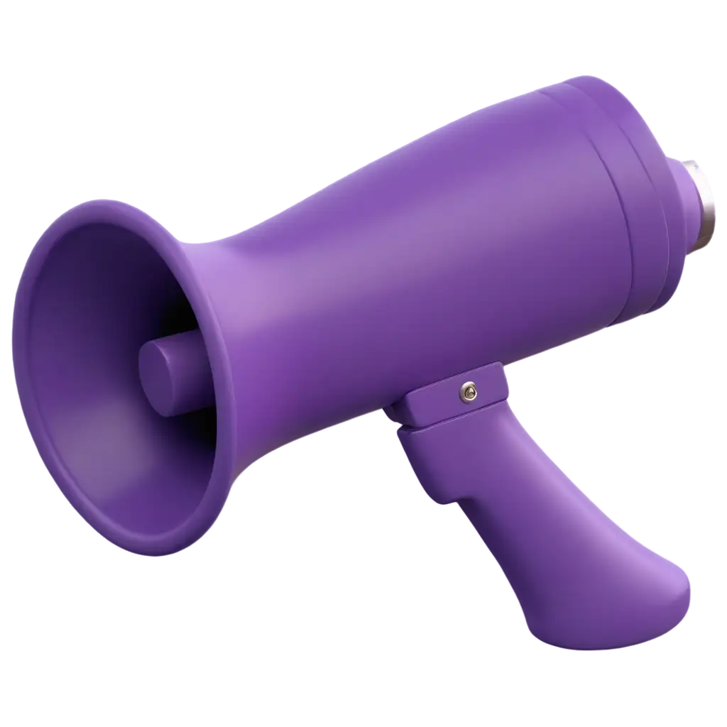 Purple-3D-Megaphone-PNG-Image-Enhance-Your-Visual-Communication-with-Clarity-and-Impact