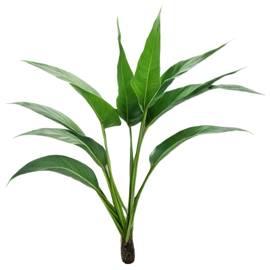 Strelitzia-Nicolai-PNG-Image-HighQuality-Tropical-Plant-with-Transparent-Background