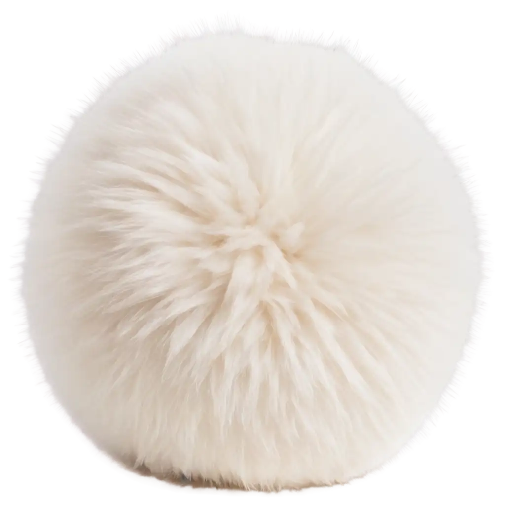 HighQuality-White-Fur-Ball-PNG-Image-for-Versatile-Use