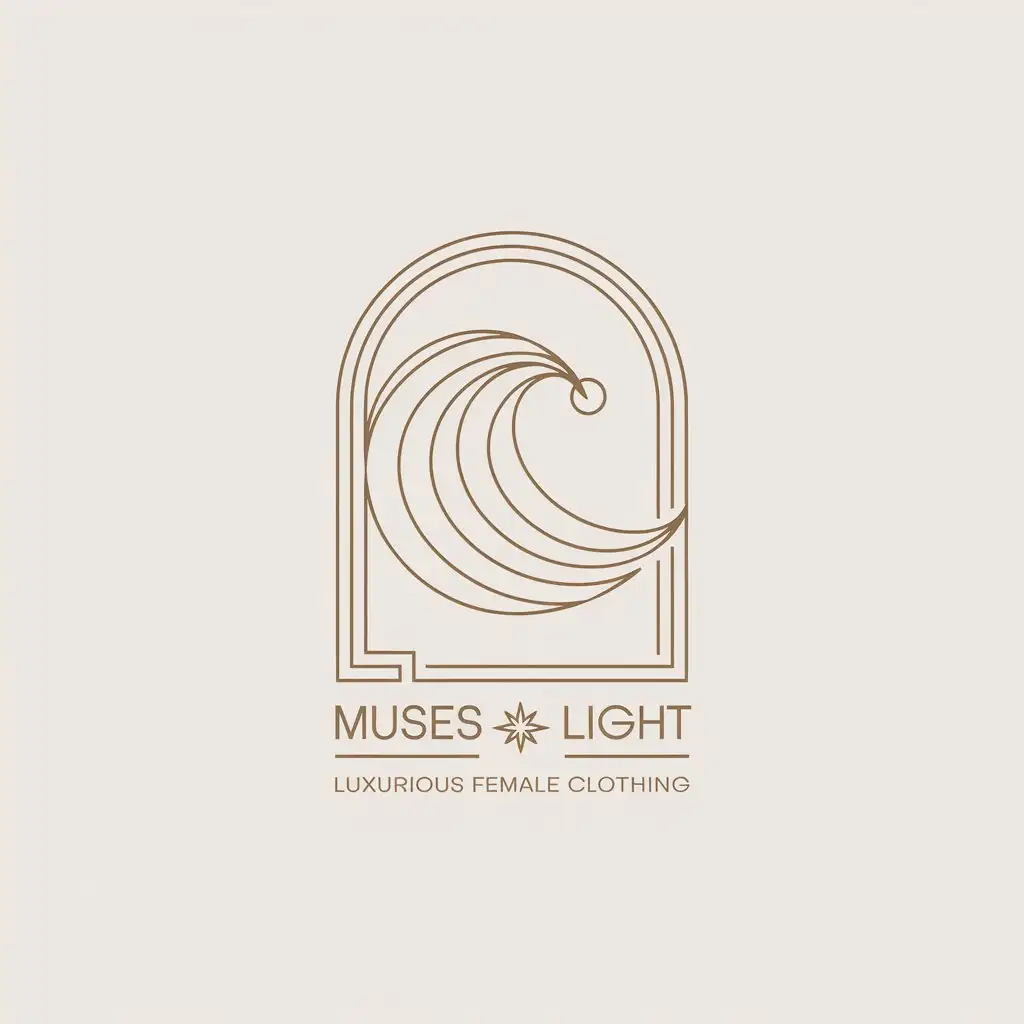 LOGO-Design-for-Muses-Light-Luxurious-Female-Clothing-Pearl-Wave-Symbol-on-Clear-Background