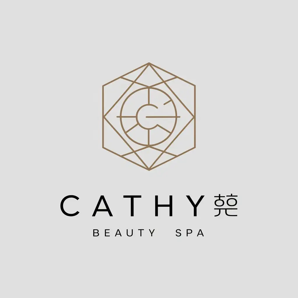 LOGO-Design-for-Cathy-Geometric-and-Minimalistic-Symbol-for-Beauty-Spa-Industry