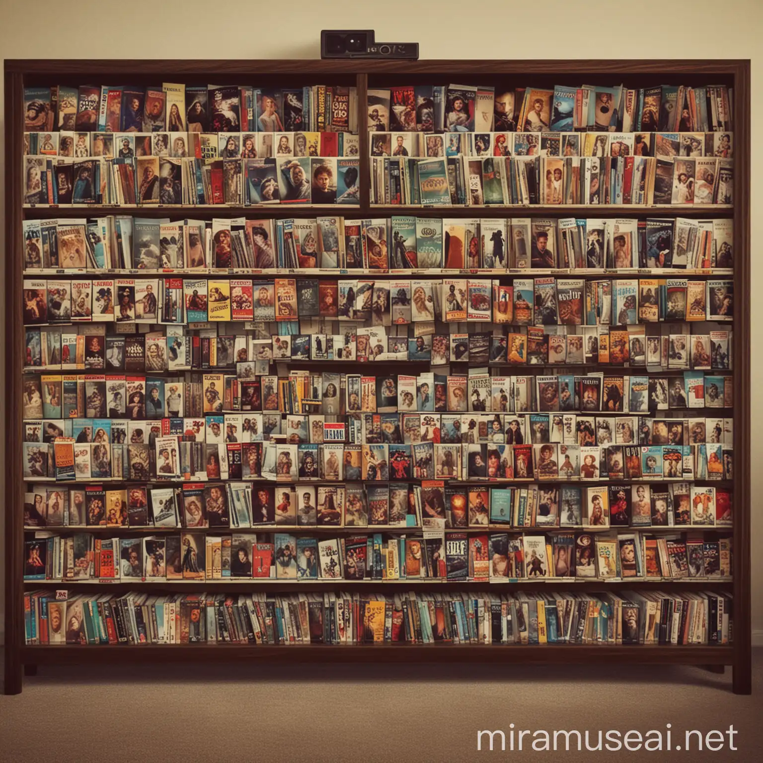 Organized Movies and TV Series Display