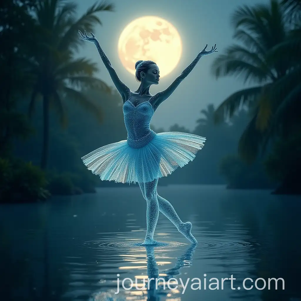 Water-Ballerina-Dancing-on-a-Full-Moon-Lake-in-the-Jungle